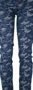 Cielo blue camouflage jeans